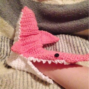 MADE TO ORDER! Pink Men's Shark socks/slippers